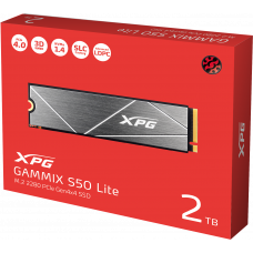 Твердотельный диск 2TB A-DATA XPG GAMMIX S50 Lite, M.2 2280, PCI-E 4x4, [R/W -3800/3200 MB/s] 3D-NAND TLC